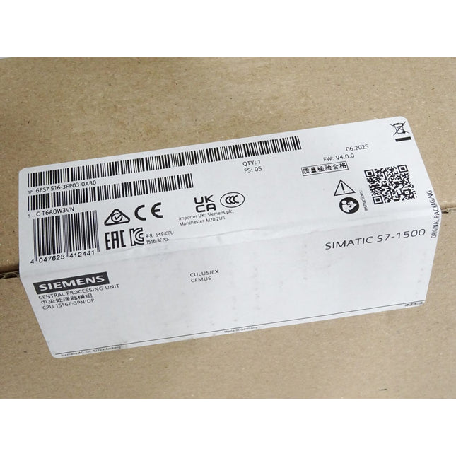 Siemens S7-1500 CPU 1516F-3PN/DP 6ES7516-3FP03-0AB0 6ES7 516-3FP03-0AB0 - Maranos.de