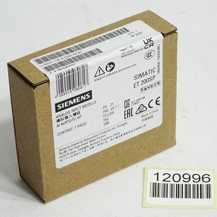 Siemens ET200SP AI 6ES7134-6JD00-0CA1 6ES7 134-6JD00-0CA1 Neu OVP versiegelt - Maranos.de