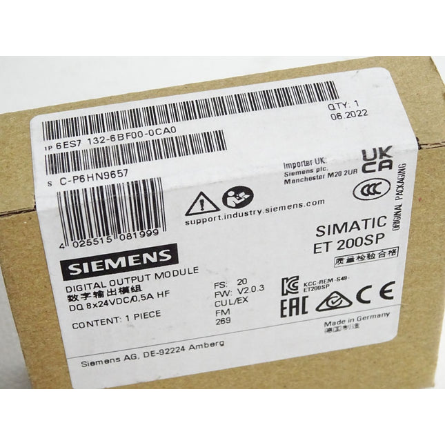 Siemens ET200SP DQ 6ES7132-6BF00-0CA0 6ES7 132-6BF00-0CA0 / Neu OVP versiegelt - Maranos.de