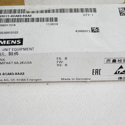 Siemens 6FC5111-0CA03-0AA2 Sinumerik DMP Kompakt / Neu OVP versiegelt - Maranos.de