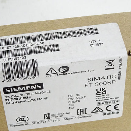 Siemens ET200SP F-DQ 6ES7136-6DB00-0CA0 6ES7 136-6DB00-0CA0 / Neu OVP versiegelt - Maranos.de