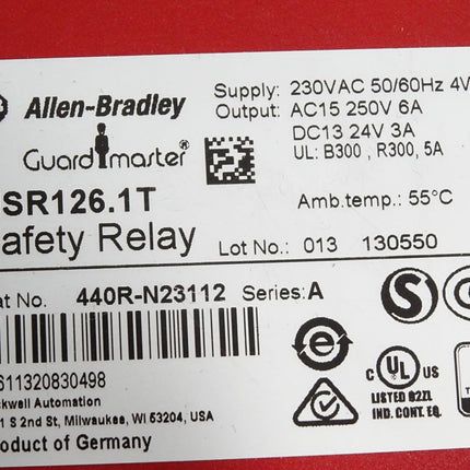 Allen Bradley Guard Master MSR126.1T Saftey Relay 440R-N23112 - Maranos.de