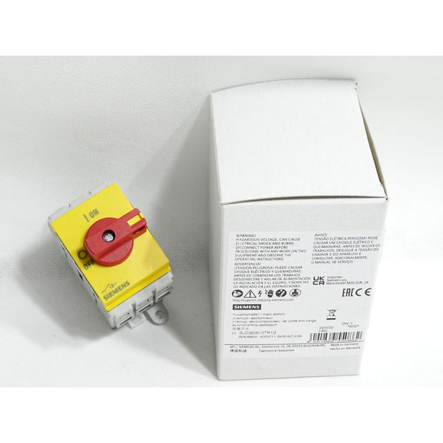Siemens Hauptschalter 3LD3230-0TK13 32A/690V 400V/11.5kW/AC-23A / Neu OVP - Maranos.de