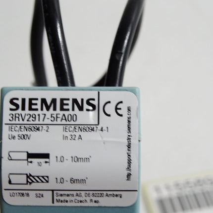 Siemens 3RV2917-5FA00 Klemmenblock Geräteeinspeisung / Neuwertig - Maranos.de