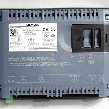 Siemens TP700 Comfort Panel 6AV2124-0GC01-0AX0 6AV2 124-0GC01-0AX0 - Maranos.de