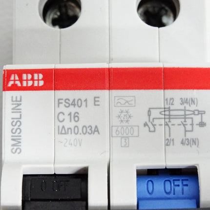 ABB Smissline 2CCL562111E0164 FS401 C16 FI-Schutzschalter / Unbenutzt - Maranos.de