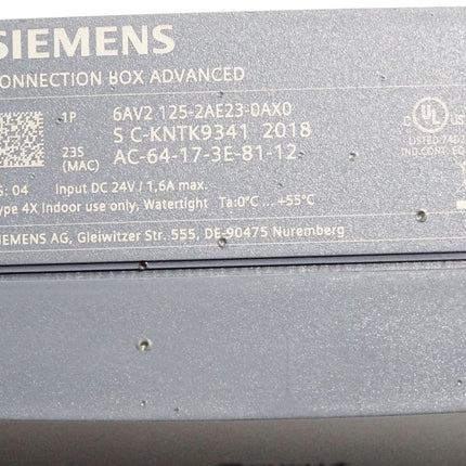 Siemens Connection Box Advanced 6AV2125-2AE23-0AX0 6AV2 125-2AE23-0AX0 - Maranos.de