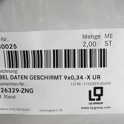 LQ Group Kabel 1126329-00500 9x0,34 -X UR / Neu OVP - Maranos.de