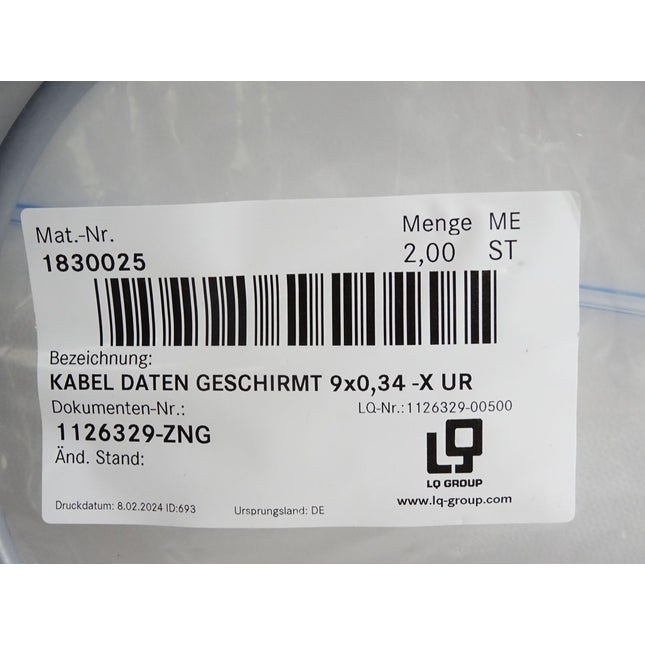 LQ Group Kabel 1126329-00500 9x0,34 -X UR / Neu OVP - Maranos.de