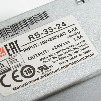 Mean Well MW RS-35-24 Schaltnetzteil 24VDC 1.5A - Maranos.de