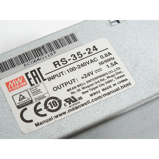 Mean Well MW RS-35-24 Schaltnetzteil 24VDC 1.5A - Maranos.de