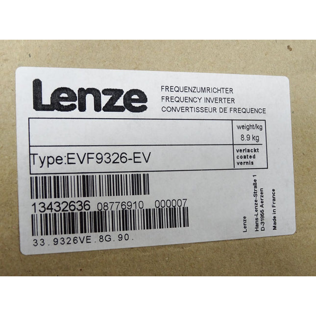 Lenze Umrichter 9300 EVF9326-EV 13432636 33.9326VE.8G.90 11kW Neu OVP versiegelt - Maranos.de