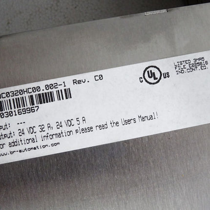 B&R ACOPOSmulti Hilfsversorgungsmodul 8B0C0320HC00.002-1 Rev.C0 - Maranos.de