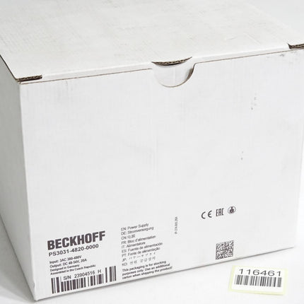 Beckhoff PS3031-4820-0000 Stromversorgung / Neu OVP - Maranos.de