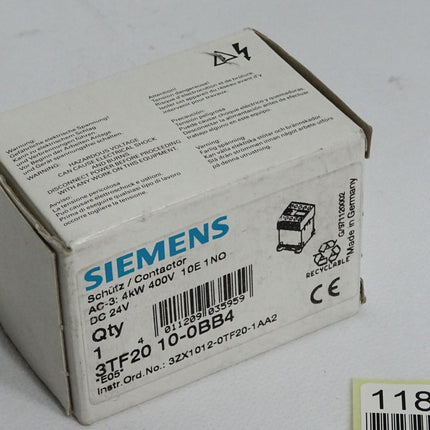 Siemens Schütz 3TF2010-0BB4 / Neu OVP