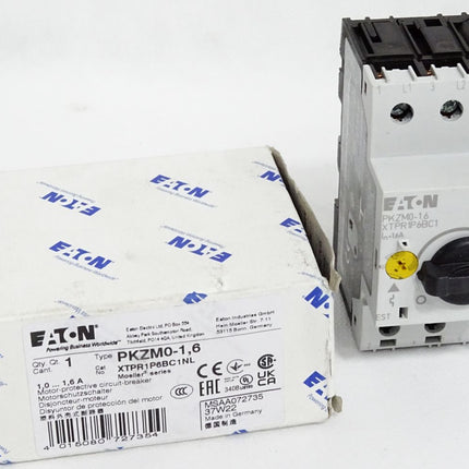 Eaton Motorschutzschalter PKZM0-1,6 XTPR1P6BC1NL / Neu OVP