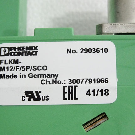 Phoenix Contact 2903610  FLKM-M12/F/5P/SCO Übergabemodul - Maranos.de