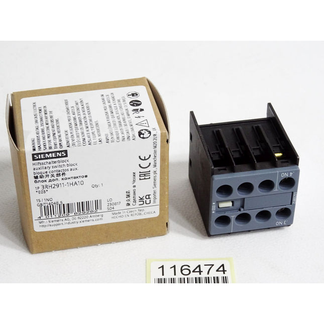 Siemens Hilfsschalterblock 3RH2911-1HA10 / Neu OVP - Maranos.de