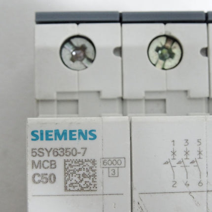 Siemens 5SY6350-7 MCB C50 Leitungsschutzschalter - Maranos.de