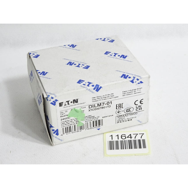 Eaton Leistungsschütz DILM7-01  XTCE007B01TD / Neu OVP - Maranos.de