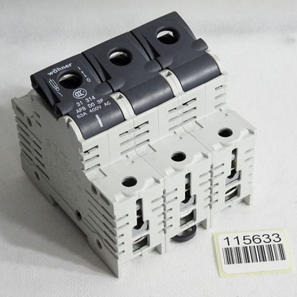 Wöhner 31314 Lasttrennschalter inklusiv 3 Sicherungen 10A / Neuwertig - Maranos.de