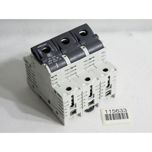 Wöhner 31314 Lasttrennschalter inklusiv 3 Sicherungen 10A / Neuwertig - Maranos.de