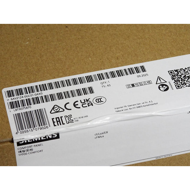 Siemens TP700 Panel 6AV2124-0GC01-0AX0 6AV2 124-0GC01-0AX0 / Neu OVP versiegelt - Maranos.de