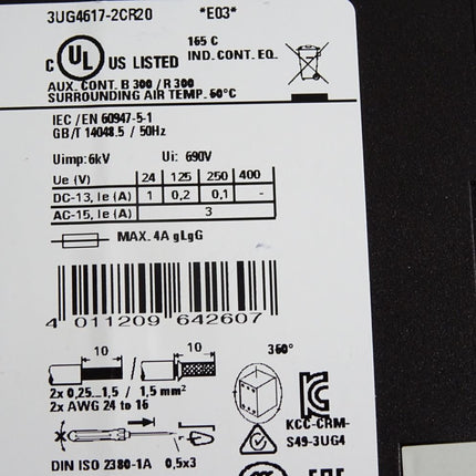 Siemens 3UG4617-2CR20 Überwachungsrelais - Maranos.de