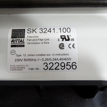 Rittal Filterlüfter SK3241.100 - Maranos.de