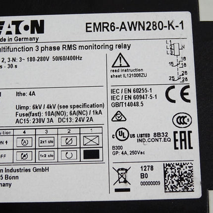 Eaton EMR6-AWN280-K-1 Phasenwächter - Maranos.de