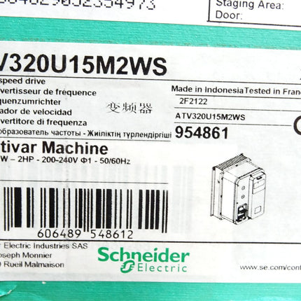 Schneider Electric 1.5kW ATV320U15M2WS 954861 mit Lasttrennschalter Neu OVP - Maranos.de