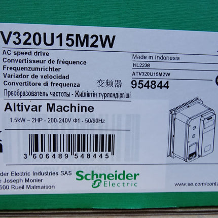 Schneider Electric 1.5kW ATV320U15M2W 954844 ohne Lasttrennschalter Neu OVP - Maranos.de