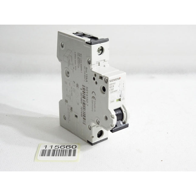 Siemens 5SY41 MCB C50 5SY4150-7 Leitungsschutzschalter - Maranos.de