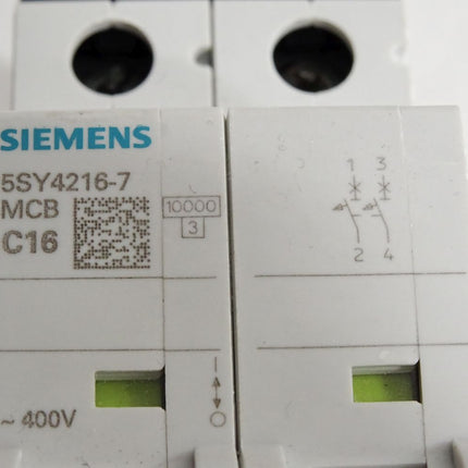 Siemens 5SY4216-7 5SY61 MCB C16 Leitungsschutzschalter - Maranos.de