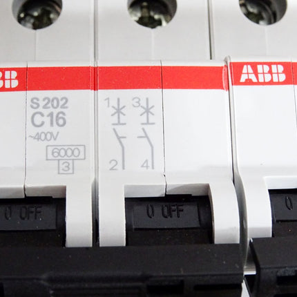 ABB S202 C16 2CDS252001R0164 Sicherungsautomaten / Inhalt:5 Stück / Neu OVP - Maranos.de