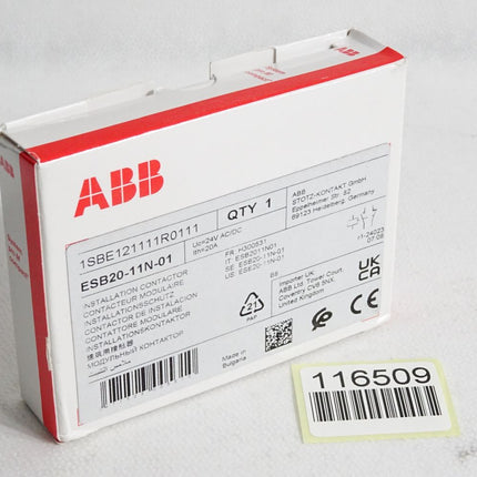ABB Installationsschütz ESB20-11N-01 1SBE121111R0111 / Neu OVP - Maranos.de