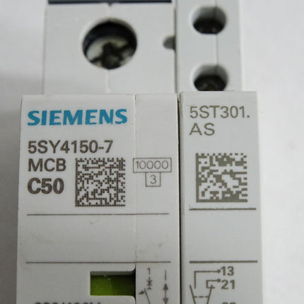 Siemens 5SY4150-7 MCB C50 Leitungsschutzschalter - Maranos.de