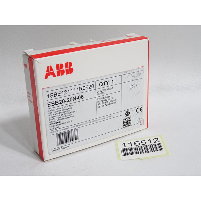 ABB Installationsschütz ESB20-20N-06 1SBE121111R0620 / Neu OVP - Maranos.de