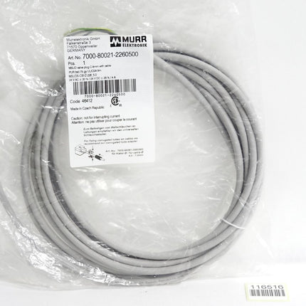 Murr Elektronik Kabel 7000-80021-2260500 / Neu OVP - Maranos.de