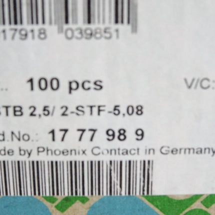 Phoenix Contact 1777989  Leiterplattenstecker / Inhalt:100 Stück / Neu OVP - Maranos.de