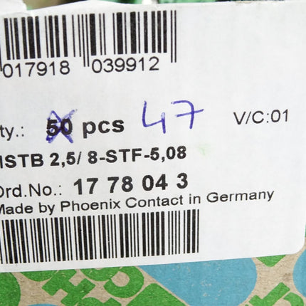 Phoenix Contact 1778043  Leiterplattenstecker / Inhalt:47 Stück / Neu OVP - Maranos.de