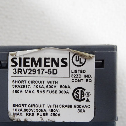 Siemens 3RV2917-5D Klemmenblock - Maranos.de