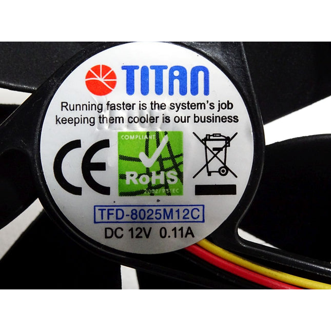 Titan Lüfter TFD-8025M12C 80mm 12VDC 0.11A - Maranos.de