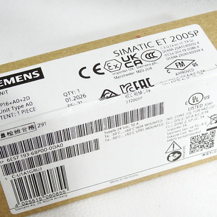 Siemens ET200SP Base Unit 6ES7193-6BP00-0DA0 / Neu OVP versiegelt