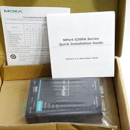 Moxa Nport 5250A-T v1.0.1 Server für serielle Geräte / Neu OVP - Maranos.de