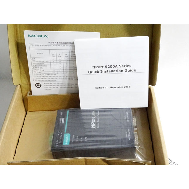 Moxa Nport 5250A-T v1.0.1 Server für serielle Geräte / Neu OVP - Maranos.de