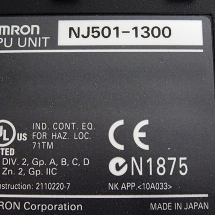 Omron CPU Unit NJ501-1300