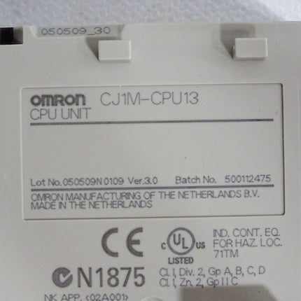 Omron CPU Unit CJ1M-CPU13