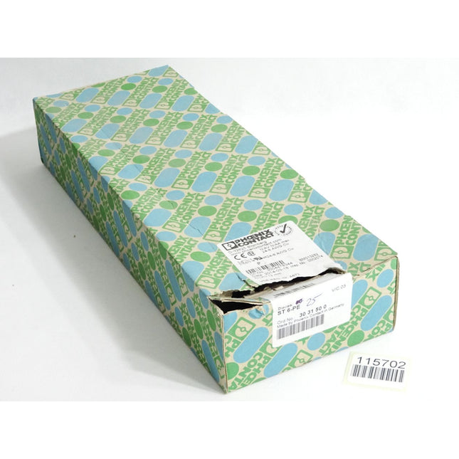 Phoenix Contact 3031500 ST 6-PE / Inhalt:25 Stück / Neu OVP - Maranos.de