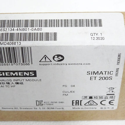Siemens ET200S AI 6ES7134-4NB01-0AB0 6ES7 134-4NB01-0AB0 / Neu OVP versiegelt - Maranos.de